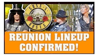 Guns N' Rose 2016 Reunion News  Lineup Confirmed! Axl, Slash, Duff, Dizzy, Frank & Richard