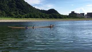 長良川の鵜船　進水式 170722