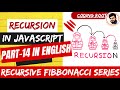 JavaScript Algorithms-Recursive Fibonacci Sequence in JS |Recursion (English)#recursion #codingRoot