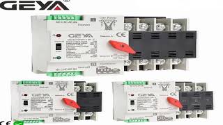 GEYA W2R ATS 110V 220V PC Dual Power Automatic Transfer Switch 63A 100A Household Power Tr