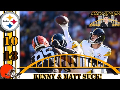 Kenny Pickett SUCKS! Matt Canada is a COCK TEASE! Steelers lose to Browns 13-10 Fan postgame rant!