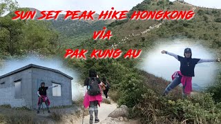 sunset peak hike gunung tertinggi no 3 di hongkong via pak kung au full rute