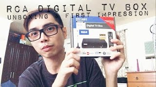 RCA DIGITAL TV BOX Unboxing and First Impression Review | Mart's Vlog