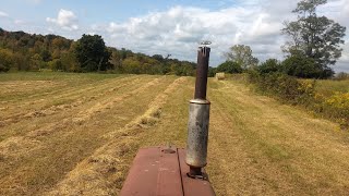 IH Farmall 706 Vermeer 504C... Baling Hillsides and Making Adjustments