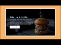 How to create a simple hero section with HTML & CSS
