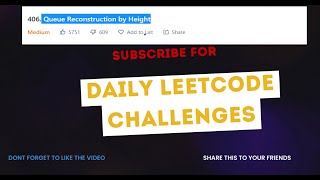Daily Leetcode: Queue Reconstruction by Height (PYTHON)