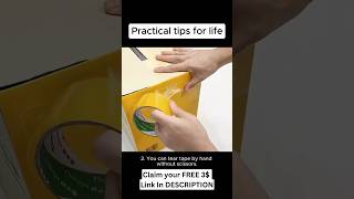 How to tear tape without scissors | Claim Free 3$ Link in description #shorts