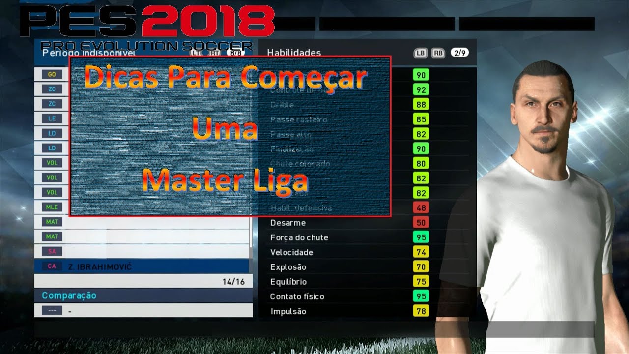 Master Liga PES 2018 - Como Começar Corretamente - Dicas E Jogadores ...