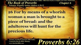 Proverbs Chapter 6 - Bible Book 20 - Holy Bible Audio Text - King James Read Along Bible