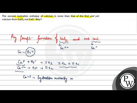 What is the second ionization energy of calcium?