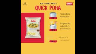 Priya Foods Quick Poha Recipe in 3 Easy Steps! | Priya Foods