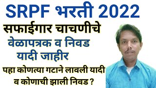 srpf bharti 2022 | srpf safaigar pariksha 2022 | srpf safaigar bharti 2022 | srpf recruitment 2022