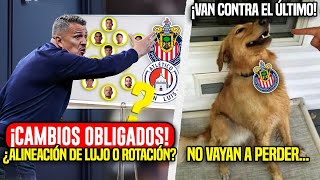 🚨CHIVAS! CAMBIOS OBLIGADOS! ALINEACIÓN ESTELAR O ROTACIONES? / SAN LUIS VS CHIVAS JORNADA 9