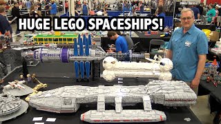 Giant LEGO Sci-fi Spaceships: Battlestar Galactica + Babylon 5 + Mystery Science Theater