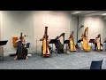 harpists for peace performing meadowlark