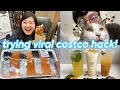 trying viral costco hack 🌭, weekly costco haul 🛒 + boba photoshoot!🧋