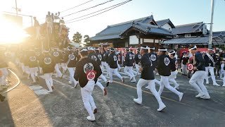 山直南地区（稲葉町交差点）ラスト90分❗岸和田で1番南に位置する地区です　少し人数は少ないですが　みんな全力で祭りを楽しんでいます