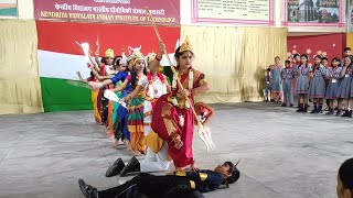 Navratri Dance Performance by Class 4A | KV IIT Guwahati
