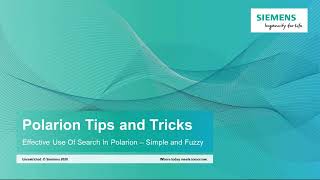 Polarion Tips \u0026 Tricks – Wyszukiwanie w Polarion