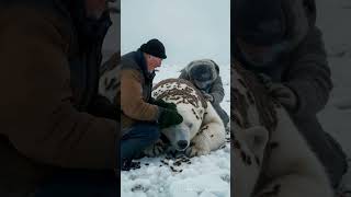 Old Man Rescues Polar Bear from Swarm of Deadly Bees #polarbear #antarctica