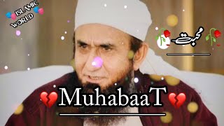 Muhabaat 💔 status By #molana_tariq_jameel #islamicstatus /2023 Islamic status