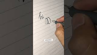 Hi Dear~Calligraphy For Beginners | Improve Your Handwriting #shorts