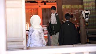 大山祇神社（愛媛県今治市）にて結婚式　修祓の儀～祝詞奏上