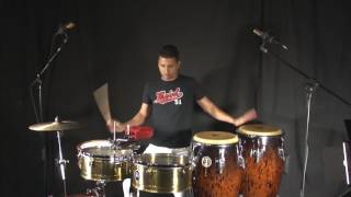 How to Play a Multi-Percussion Set by Dani Morales - "El Negro" on Timbales and Congas