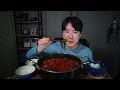 순대전골 soondae hot pot スンデの寄せ鍋 먹방 집밥 소통 korea mukbang asmr eating show 브이로그 잠오는 목소리