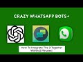 How To Integrate Chat GPT With Whatsapp And Auto Responder AI