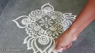 Karthika masam special rangoli | Karthika purnima rangoli |  easy rangoli designs