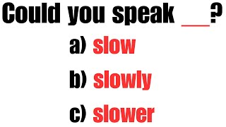 English Grammar Quiz: Comparative vs Superlative Adjectives & Adverbs #englishchallenge