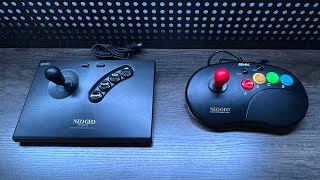 CUSTOM MODS (by Jamma Nation X) — Sanwa Arcade Buttons and Battop for NeoGeo AES + CD/Bean Joysticks