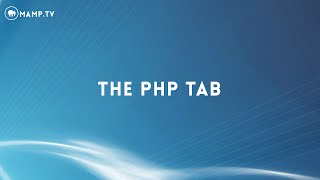 16 The PHP Tab