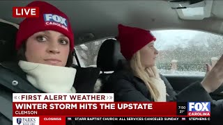 Palmetto Sports Team gives a winter weather update on the roads of Clemson