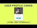 User Profile Widget UI Design - Html CSS Tutorials