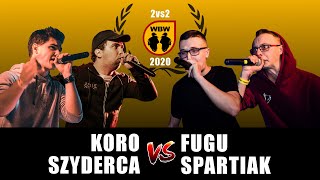 Koro/Szyderca 🆚 Fugu/Spartiak 🎤 WBW 2020 2vs2 (freestyle rap battle)