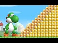 Can Giant Yoshi Jump over 999 ?-Switches and Item Blocks in New Super Mario Bros. Wii ?