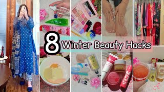 8 Winter Beauty Hacks Every Girl Must Be Followed❄️✅Skincare,Haircare,Bodycare,Makeup \u0026 Outfit