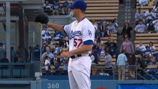 SD@LAD: Wood fans nine, holds Padres to one run