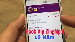 Hack tài khoản Vip ZingMp3 10 năm