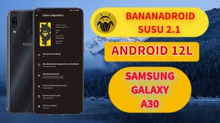 I installed BananaDroid 2.1 Official Android 12.1 on Samsung Galaxy A30