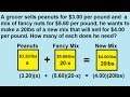 Algebra - Word Problems - Mixture Problems (5 of 5)