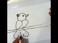 How to Draw a Bird from Number 22 /Easy Drawing for Kids and Beginners#shorts #diy #art