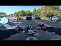 4k tokyo drive on uchibori st. motorcycle pov monkey125 japan