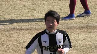 前橋商業ｖｓ共愛学園　後半（途中から）令和元年度群馬県高等学校サッカー新人大会 　準決勝　 2020/2/8