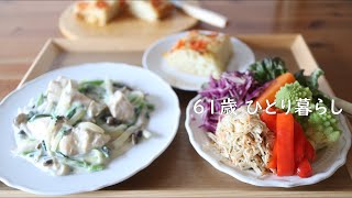 #55 ミニトマトのフォカッチャと鶏のクリーム煮  / 谷根千レトロ散歩 / 唐揚げで黒酢の酢鶏 / クルミとチョコチップのマフィン