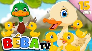 Five little ducks | + More children's songs for kids and little ones  | 15 MIN | BÉBA