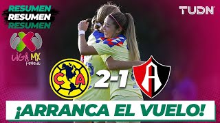 Resumen y goles | América 2-1 Atlas | Liga Mx Femenil - CL2024 J1 | TUDN