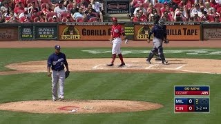 MIL@CIN: Peralta records first strikeout of the day